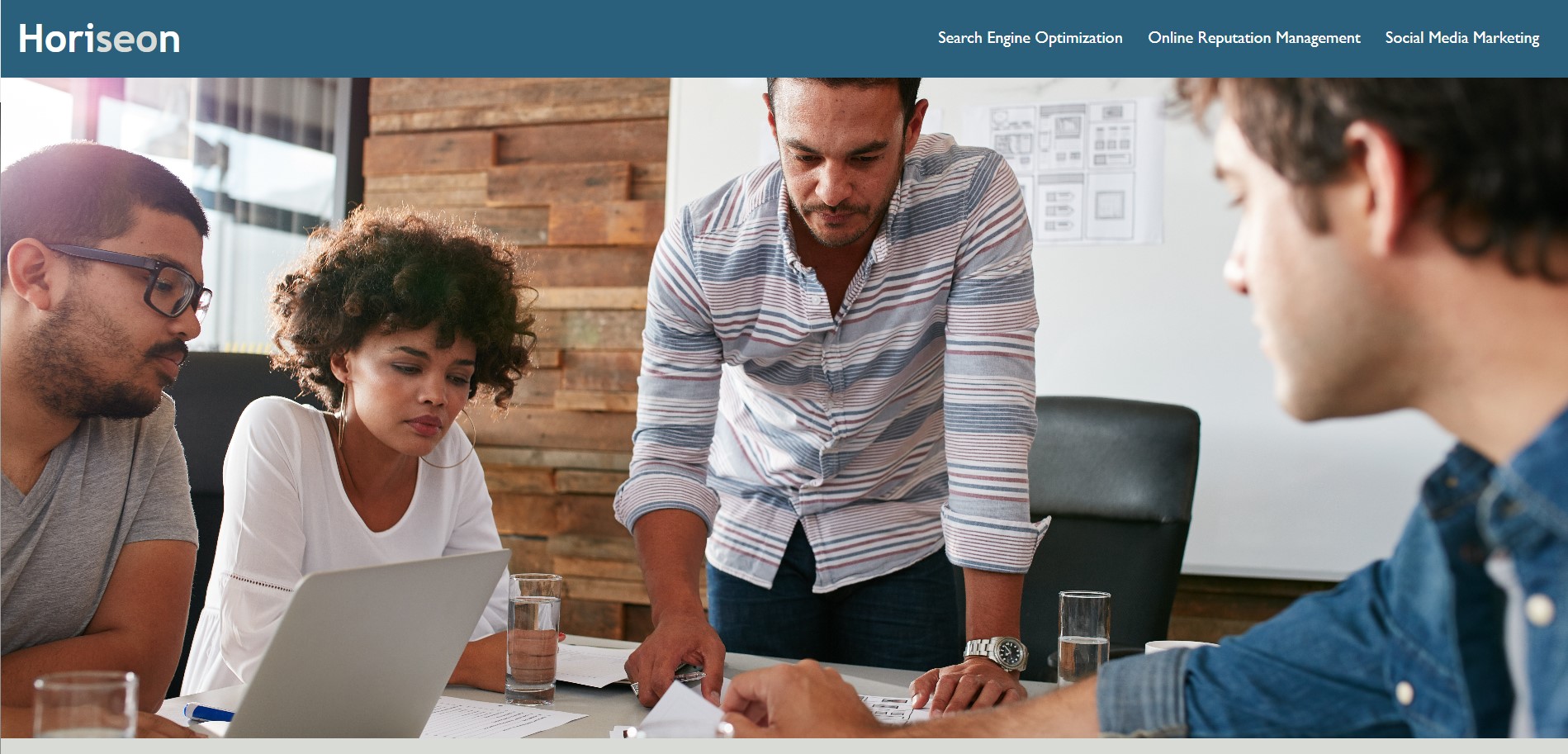 marketing website screenshot